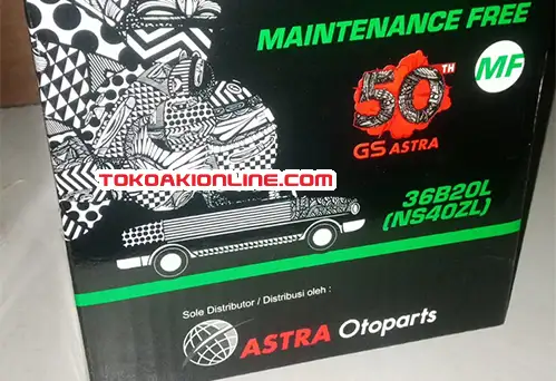Toko Aki Tangerang GS MF 36b20l (ns40zl) asli dari astra otoparts